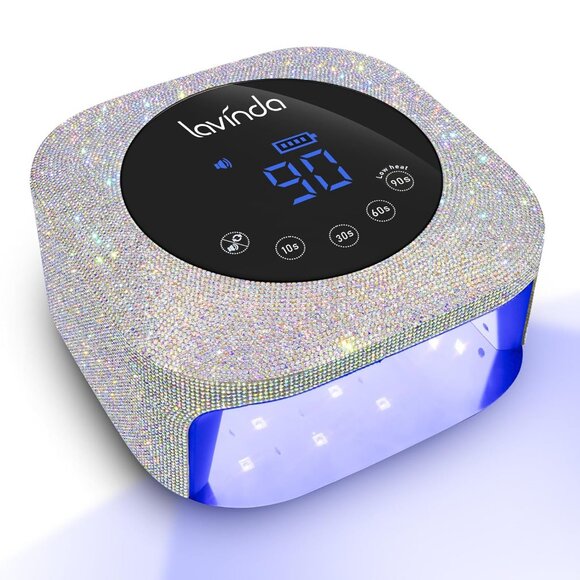 UV LED Nail Lamp, 54W Rechargeable Cordless Nail Lamp Nail Dryer Gel Polish UV N - Picture 1 of 7